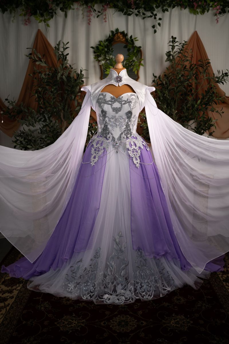 Lilac Warrior Wedding Dress